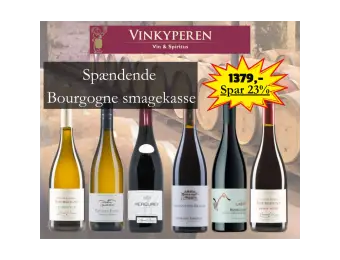 Bourgogne Smagekasse med 6 flasker udvalgt Bougognevin - Frankrig